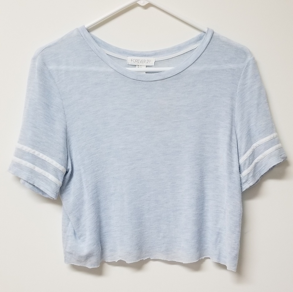 Forever 21 soft light blue top
